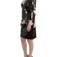 Dolce & Gabbana Elegant Floral Embellished Shift Dress