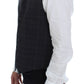 Dolce & Gabbana Elegant Gray Checkered Dress Vest