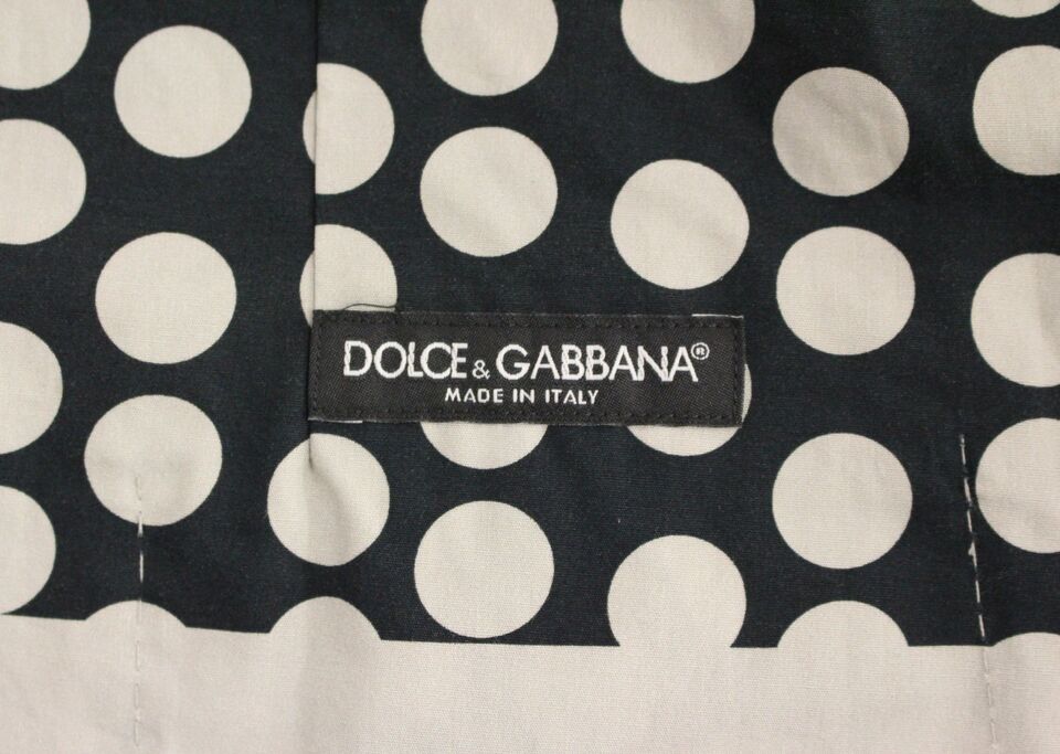 Dolce & Gabbana Elegant Blue Dotted Dress Vest