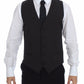 Dolce & Gabbana Classic Gray Wool Blend Dress Vest