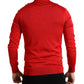 Dolce & Gabbana Elegant Silk Turtleneck Sweater in Red