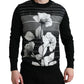 Dolce & Gabbana Elegant Floral Print Crew Neck Sweater