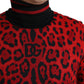 Dolce & Gabbana Elegant Leopard Turtleneck Sweater