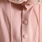 Dolce & Gabbana Elegant Pink Pullover Sweater with Hood