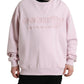 Dolce & Gabbana Elegant Pink Crew Neck Logo Sweater