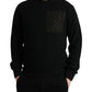 Dolce & Gabbana Elegant Crew Neck Cotton Blend Sweater