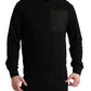 Dolce & Gabbana Elegant Crew Neck Cotton Blend Sweater