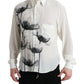 Dolce & Gabbana Elegant Floral Silk Dress Shirt