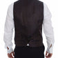 Dolce & Gabbana Elegant Checkered Wool Dress Vest