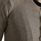 Dolce & Gabbana Elegant Beige Henley Cashmere Sweater