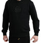 Dolce & Gabbana Elegant Black Cotton Pullover Sweater