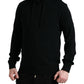 Dolce & Gabbana Elegant Black Cashmere Hooded Sweater