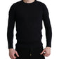 Dolce & Gabbana Elegant Blue Cotton Pullover Sweater