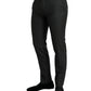 Dolce & Gabbana Elegant Dark Grey Skinny Dress Pants