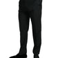 Dolce & Gabbana Black and White Striped Skinny Dress Pants