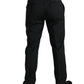 Dolce & Gabbana Black and White Striped Skinny Dress Pants