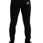 Dolce & Gabbana Elegant Black Cotton Skinny Jeans