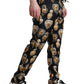 Dolce & Gabbana Chic Heart Print Silk Pajama Pants