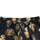 Dolce & Gabbana Chic Heart Print Silk Pajama Pants