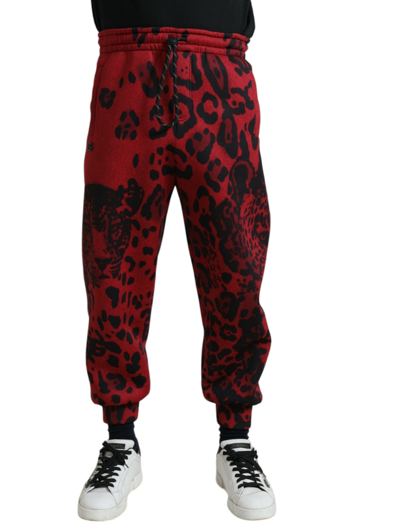 Dolce & Gabbana Elegant Leopard Print Joggers