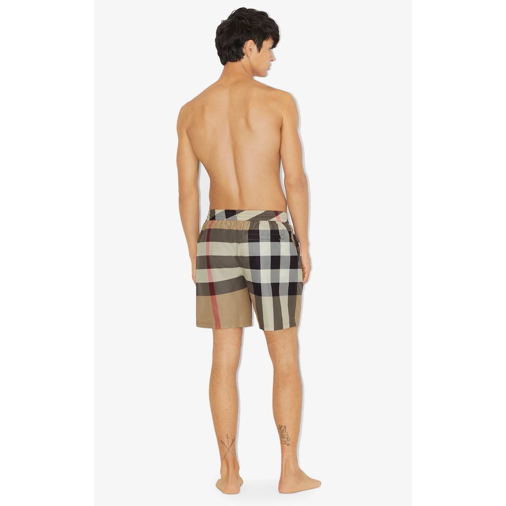 Burberry Elegant Tartan Swim Trunks