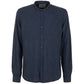 Fred Mello Mandarin Collar Linen-Cotton Blend Shirt