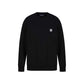 Diesel Sleek Black Cotton Blend Sweatshirt