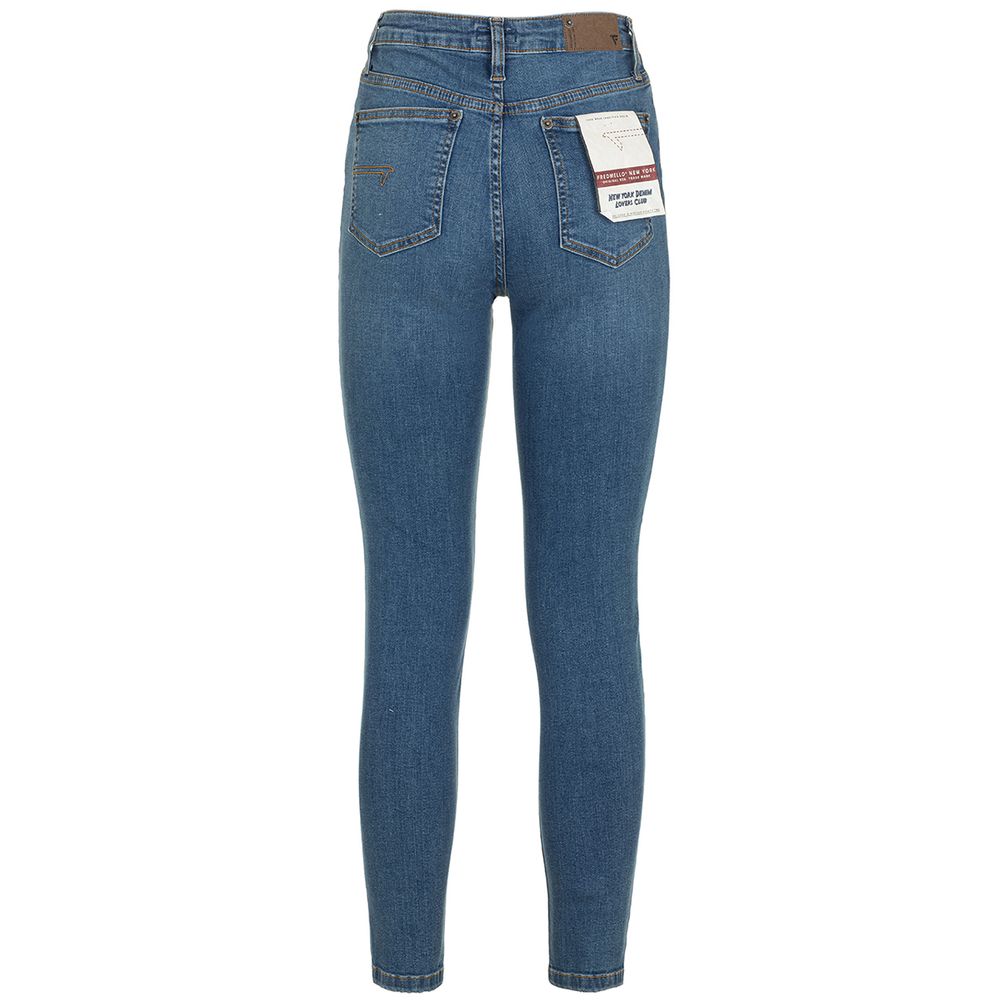 Fred Mello Chic Medium Blue Skinny Jeans for Women