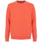 Fred Mello Embroidered Logo Crew Neck Sweater in Orange