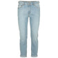 Fred Mello Chic Light Blue Denim with Subtle Stitch Accents