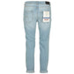 Fred Mello Chic Light Blue Denim with Subtle Stitch Accents