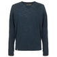 Fred Mello Chic Elbow Patch Crew Neck Sweater