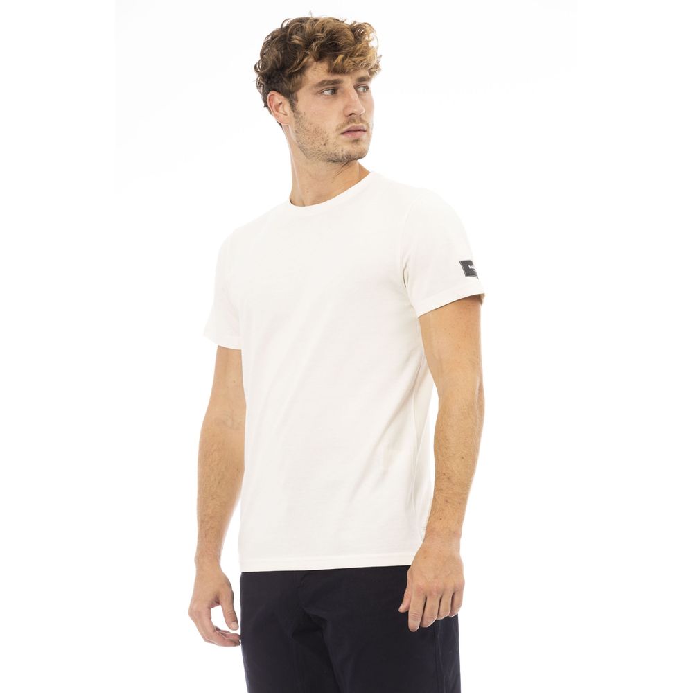 Baldinini Trend "White Cotton Men T-Shirt"