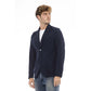 Distretto12 Blue Cotton Men Blazer