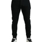 Dolce & Gabbana Exquisite Cotton Blend Jogger Pants - Black