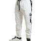 Dolce & Gabbana Elegant White Cotton Blend Jogger Pants