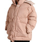 Dolce & Gabbana Chic Coral Hooded Puffer Jacket