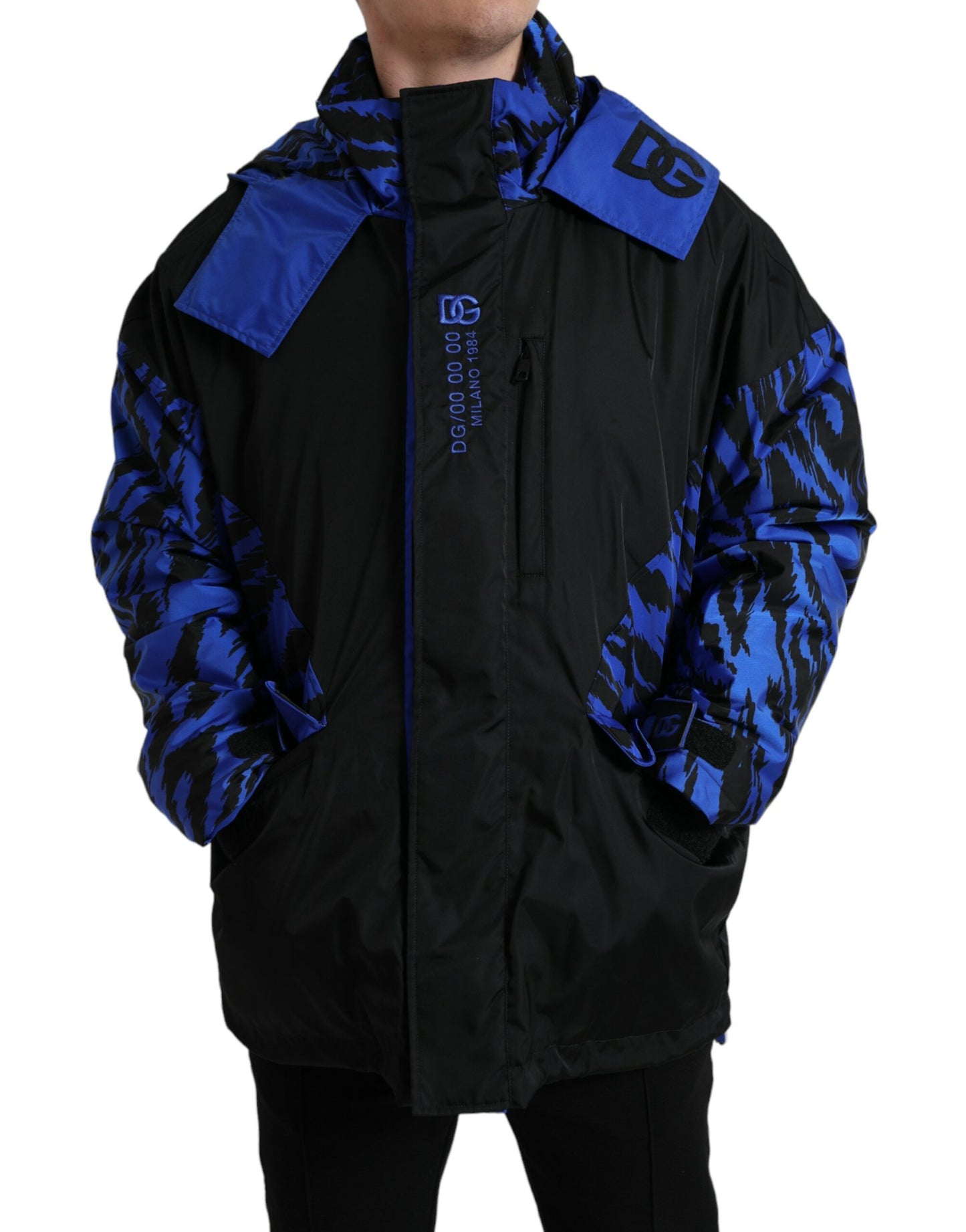 Dolce & Gabbana Reversible Nylon Windbreaker With Hood