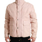 Dolce & Gabbana Chic Pink Puffer Jacket with Sleek Design