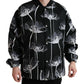 Dolce & Gabbana Elegant Floral-Print Bomber Jacket