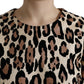 Dolce & Gabbana Leopard Print A-Line Mini Dress