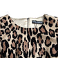 Dolce & Gabbana Leopard Print A-Line Mini Dress