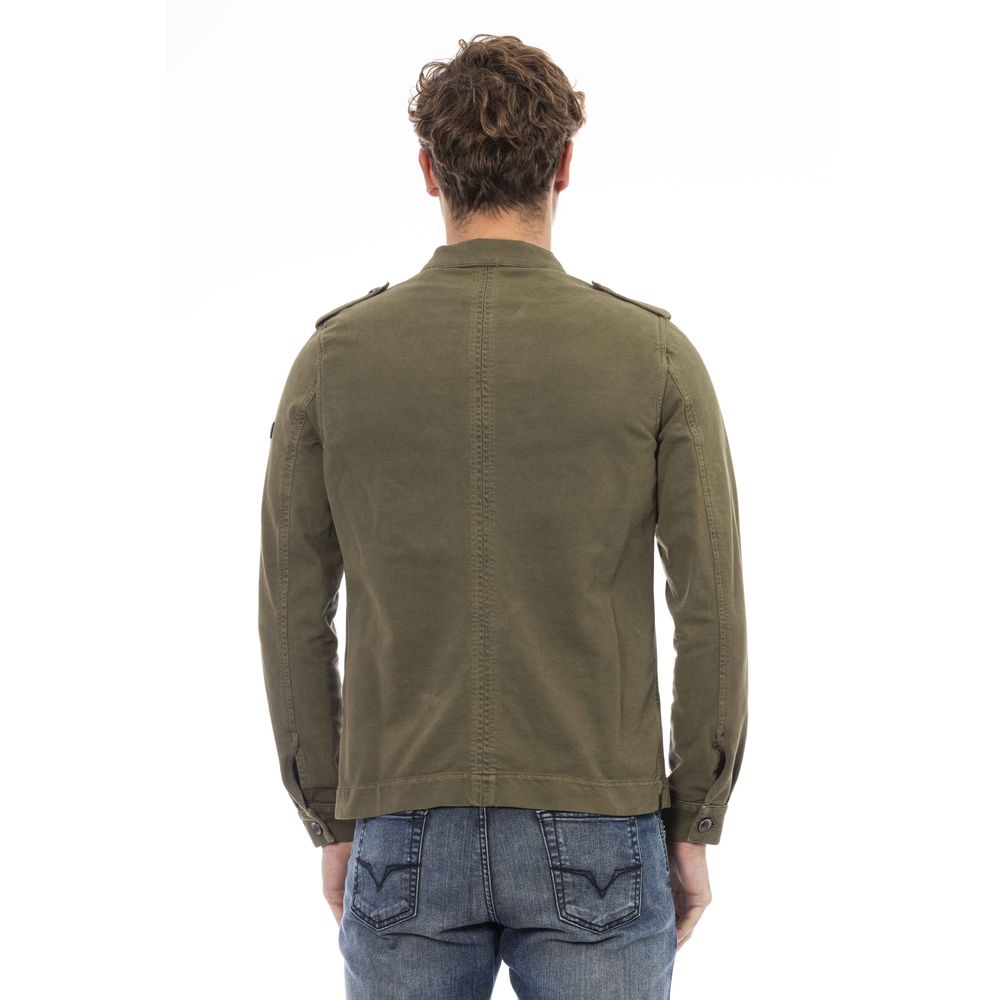 Distretto12 Green Cotton Men Jacket