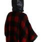 Dolce & Gabbana Elegant Buffalo Check Poncho Jacket