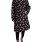 Dolce & Gabbana Elegant Floral Print Trench Coat Jacket