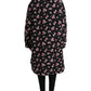 Dolce & Gabbana Elegant Floral Print Trench Coat Jacket