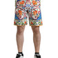 Dolce & Gabbana Majestic Majolica Print Bermuda Shorts