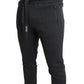 Dolce & Gabbana Elevated Casual Gray Cotton Joggers