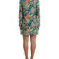 Dolce & Gabbana Multicolor Geometric Silk Mini Dress