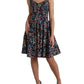 Dolce & Gabbana Elegant Floral A-Line Mini Dress